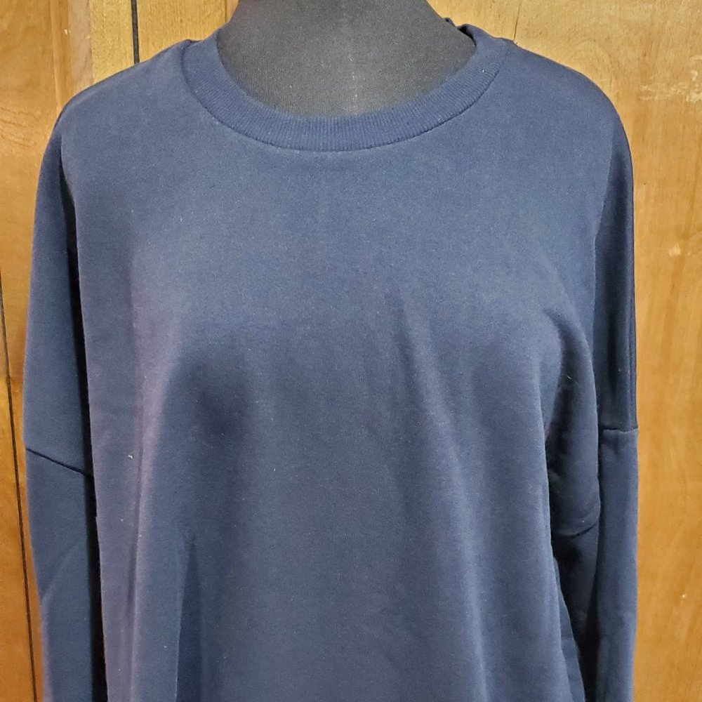 Women's Black Plus Oversized Loose Fit Sweatshirt